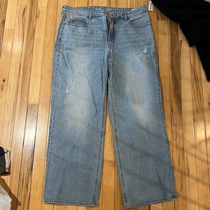NWT sky-hi  wide leg denim